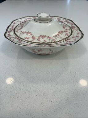 Vintage Alfred Meakin Harmony Rose Covered Serving Dish